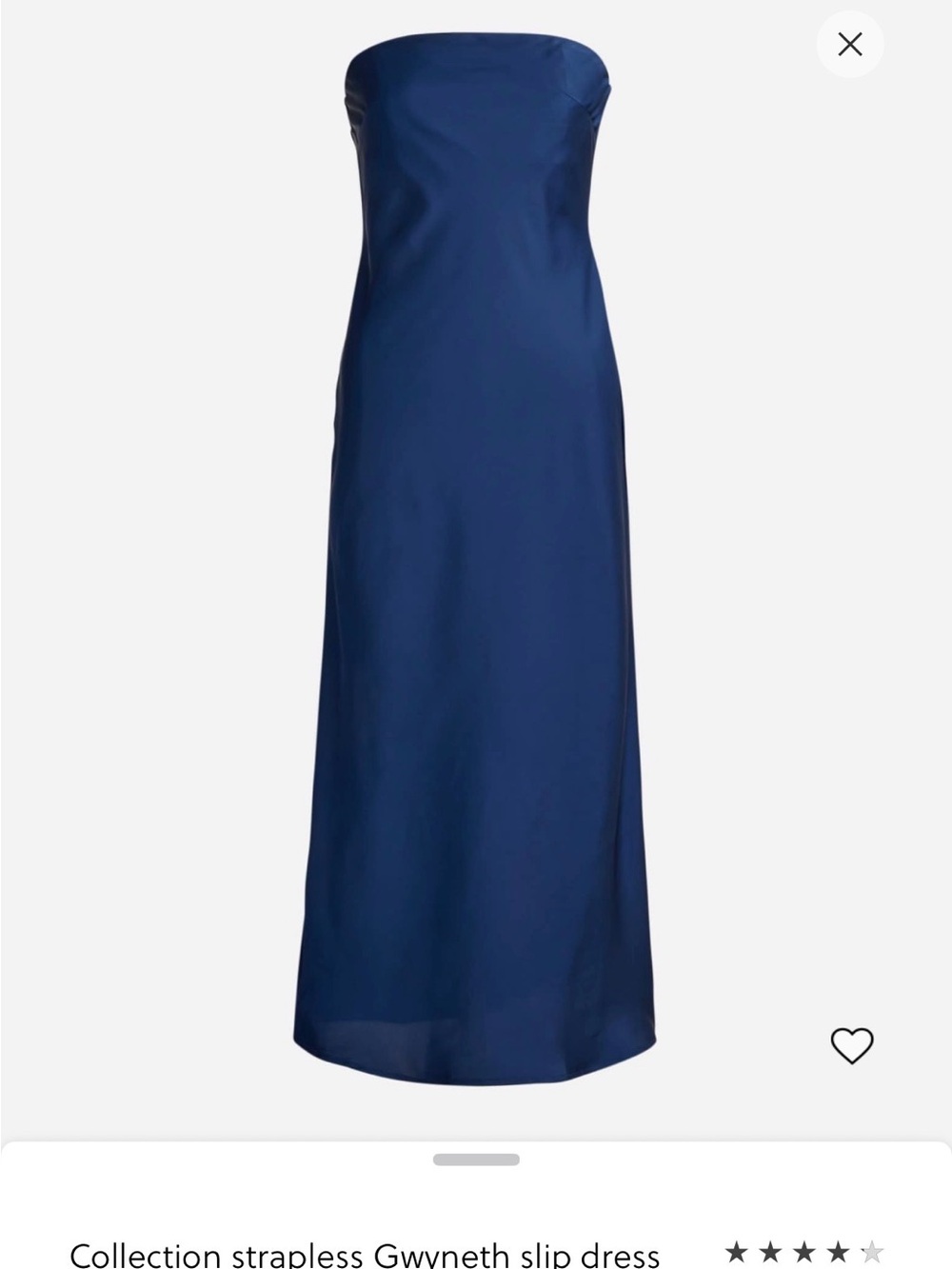 J.Crew Navy Satin Dress (Collection)
